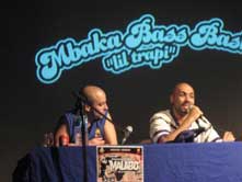 Bako junto a El Chojin en elFestival Internacional Rap, de Malabo (2007)