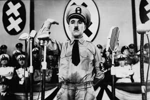 Charles Chaplin en El Gran Dictador