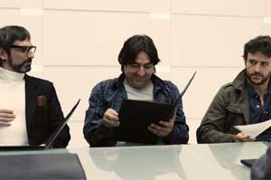 De izd a drch: Diego (Ernesto Alterio), Víctor (Alberto Lozano) y Santi(Diego Martín)