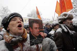 Protestas moscovitas ante el caso Khodorkovsky