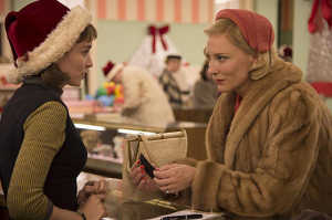 Carol Aird (Cate Blanchett ) frente a Therese Belivet (Rooney Mara)