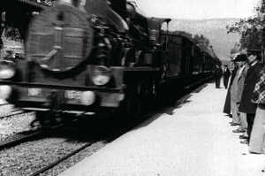 La llegada de un tren a la estacin de la Ciotat