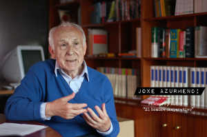 El filsofo Jose Azurmendi, autor del libro 'El hombre coopertivo', habla sobre Jos Mara Arizmendiarrieta