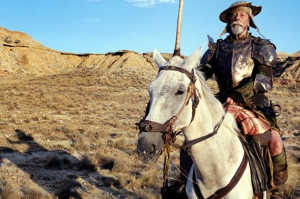 Don Quijote montado sobre Rocinante