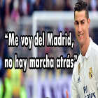 'Me voy del Madrid, no hay marcha atr�s' (Cristiano Ronaldo)
