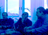 Miguel, Vito y Mario de izquierda a derecha