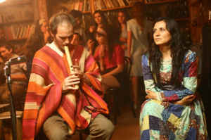 Violeta junto a Thomas Durand, su amor