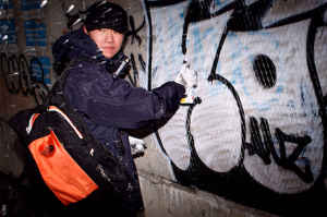 ANZ, primer artista mongol del Graffiti