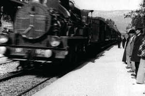La llegada de un tren a la estaci�n de la Ciotat