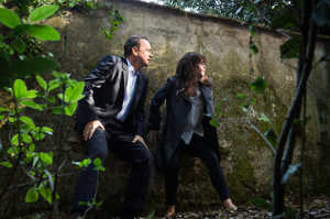 Los protagonistas de 'Inferno' en los jardines del Palacio Pitti