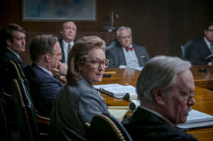 La editora del Post, Katharine Graham (Meryl Streep), en un consejo de admisitraci�n del peri�dico
