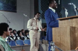 El reverendo C.L. Franklin junto al reverendo James Cleveland, Crown Prince Of Gospel, y Aretha Franklin