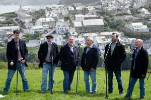 Grabaci�n musical improvisada en Port Isaac