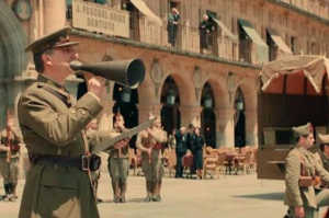 Salamanca, julio de 1936, los sublevados proclaman el inicio de la Guerra Civil Espa�ola