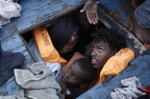 Refugiados en alta mar