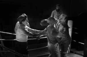 Marcelino y el payaso Slivers en uno de sus n�meros famosos