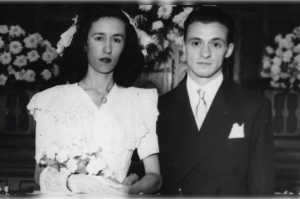 Boda ente Luz L�pez Alegre y Mario Benedetti