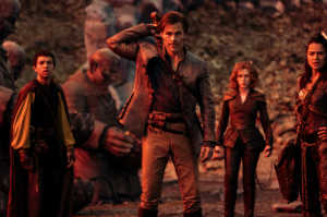 Edgin (Chris Pine) al frente de sus compa�eros de aventura