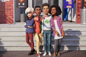 De izquierda a derecha: Frankie, Alejandro, Norman y Charlene