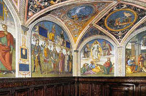 Pinturas del Collegio de Cambistas en Perugia (1497-1500) Pinturas del Collegio de Cambistas en Perugia (1497-1500)