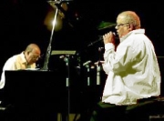 Pablo Milan&eacute;s y Chucho Vald&eacute;s en Madrid. Presentaci&oacute;n de "Mas all&aacute; del tiempo" 2008