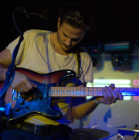 Dominic Mass�, volcalista y guitarra de los mallorquines The Prussians